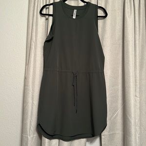 Never been worn army green cinched waist workout dress size M
